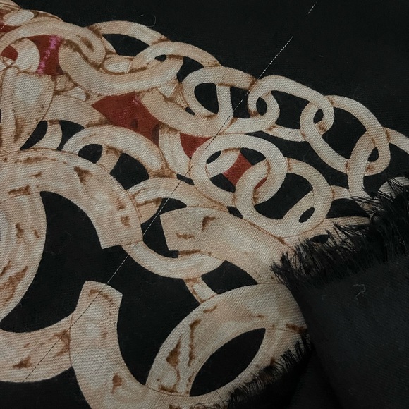 Chanel  Silk/Wool Wrap/Shawl Scarf. - Picture 15 of 16